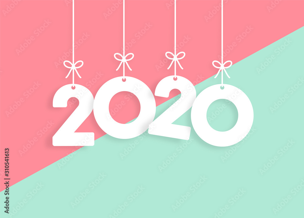 2020 Trendy Colorful Vector Backgorund