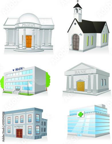 public building set 3