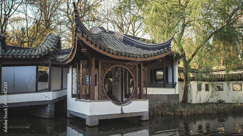 Gebäude im chinesischen Garten