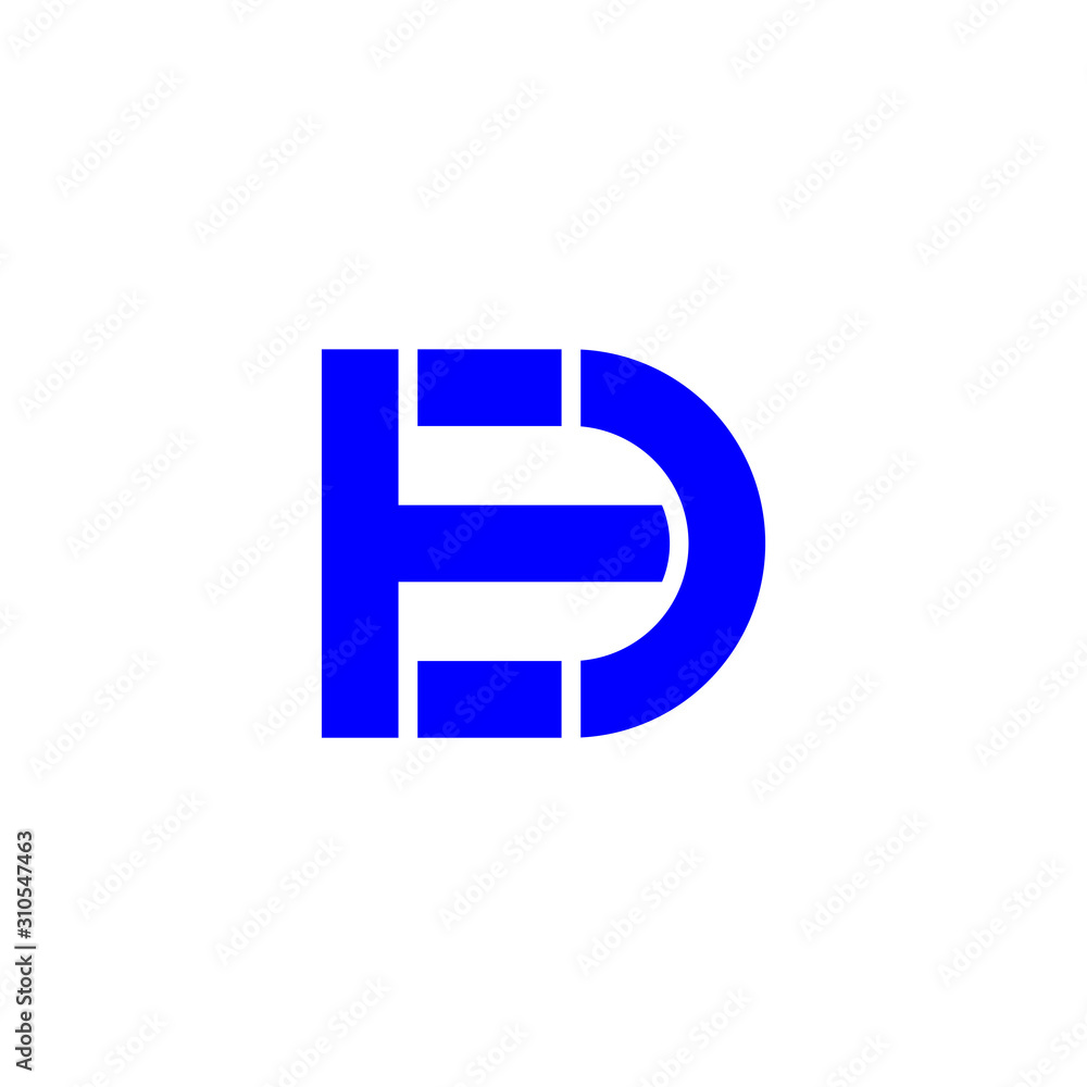 letter td simple geometric line logo vector letter td simple geometric line logo vector