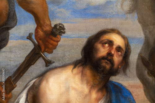 Valenciennes, France. 2019/9/12. "Martyrdom of Saint James" by Johann Boeckhorst (1650-1660). Valenciennes, Musée des Beaux-Arts.
