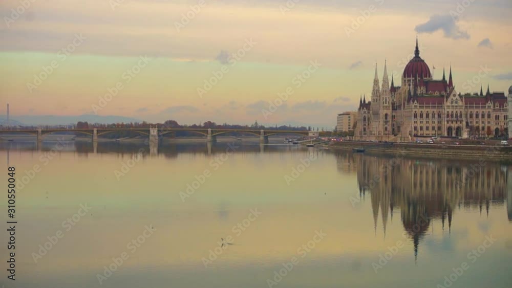 Budapest Parliament during sunrise. Budapest Parliament during sunrise.