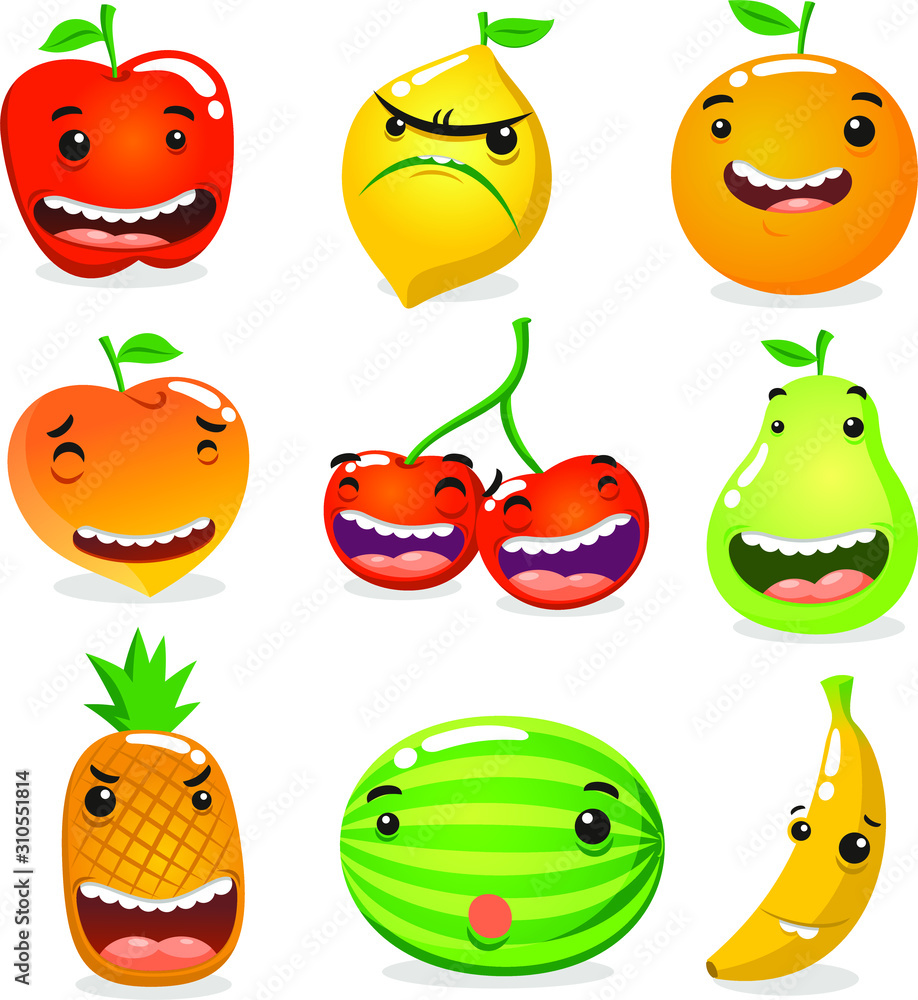 cartoon fruits cartoon fruits