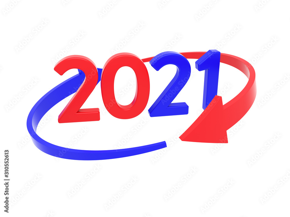 New Year 2021 Creative Design Concept - 3D Rendered Image New Year 2021 Creative Design Concept - 3D Rendered Image