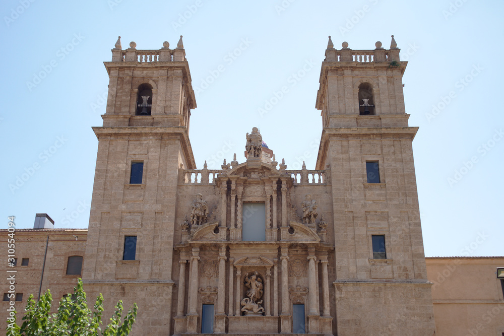 Main facade of the monastery of San Miguel de los Reyes de Valencia