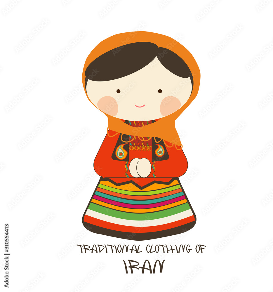 Obraz premium Traditional Clothing of Iran