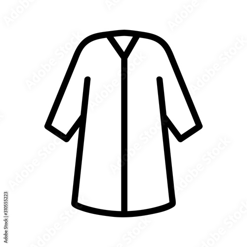 mantle for the final vector icon. A thin line sign. Isolated contour symbol illustration