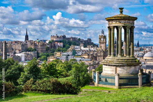 The city of Edinburgh in Scotland on a sunny summer day photo