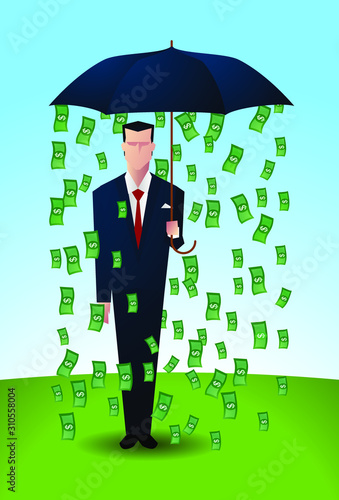 raining money