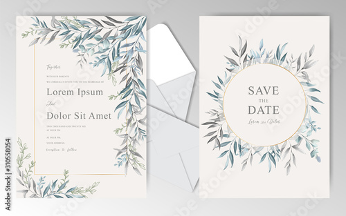 Elegant Hand drawn Wedding Stationary Template Collection
