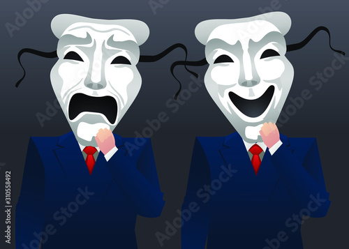 theathe mask businessmen