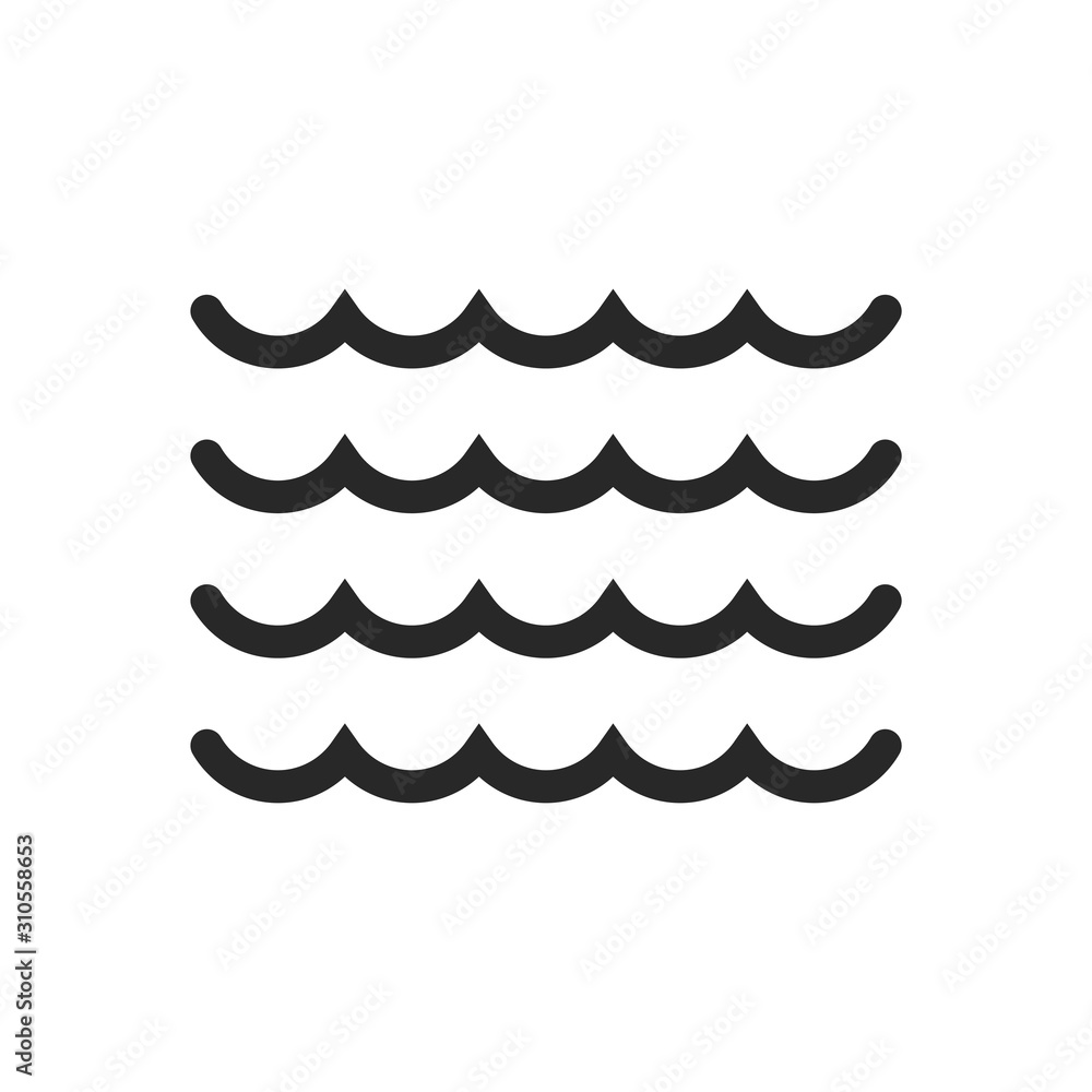 Water Wave icon vector symbol logo illustration EPS 10 Water Wave icon vector symbol logo illustration EPS 10