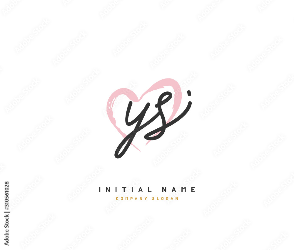 Y S YS Beauty vector initial logo, handwriting logo of initial signature, wedding, fashion, jewerly, boutique, floral and botanical with creative template for any company or business. Y S YS Beauty vector initial logo, handwriting logo of initial signature, wedding, fashion, jewerly, boutique, floral and botanical with creative template for any company or business.