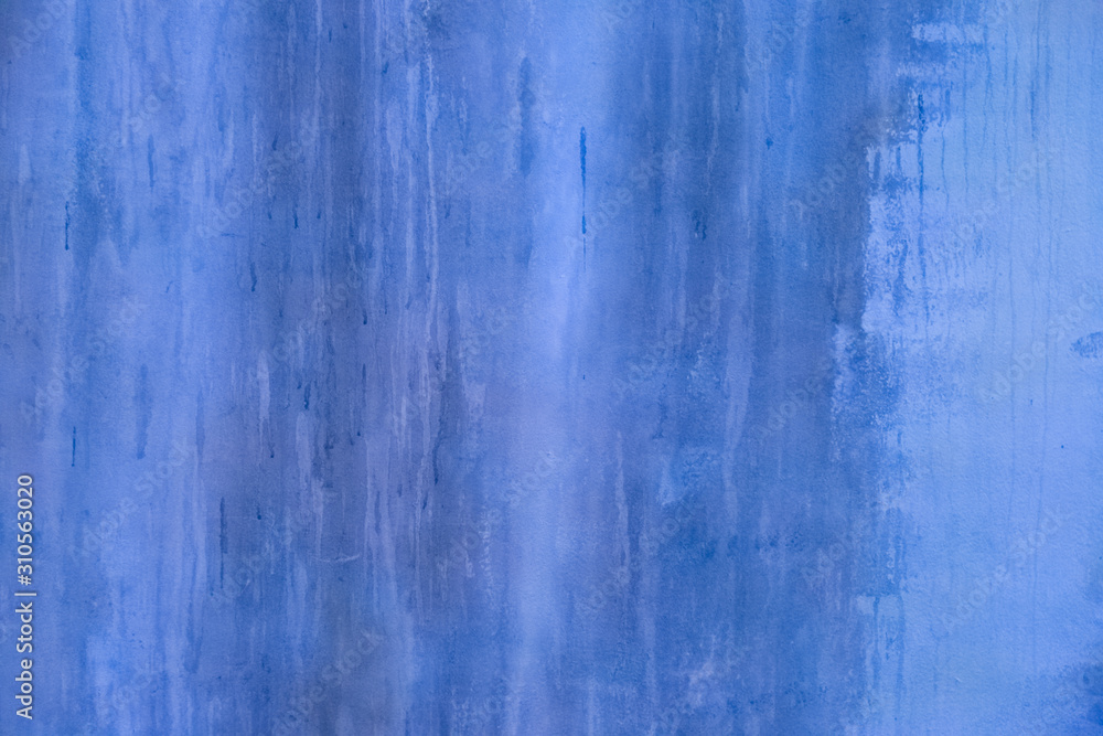 Obraz premium Old cement paint blue wall