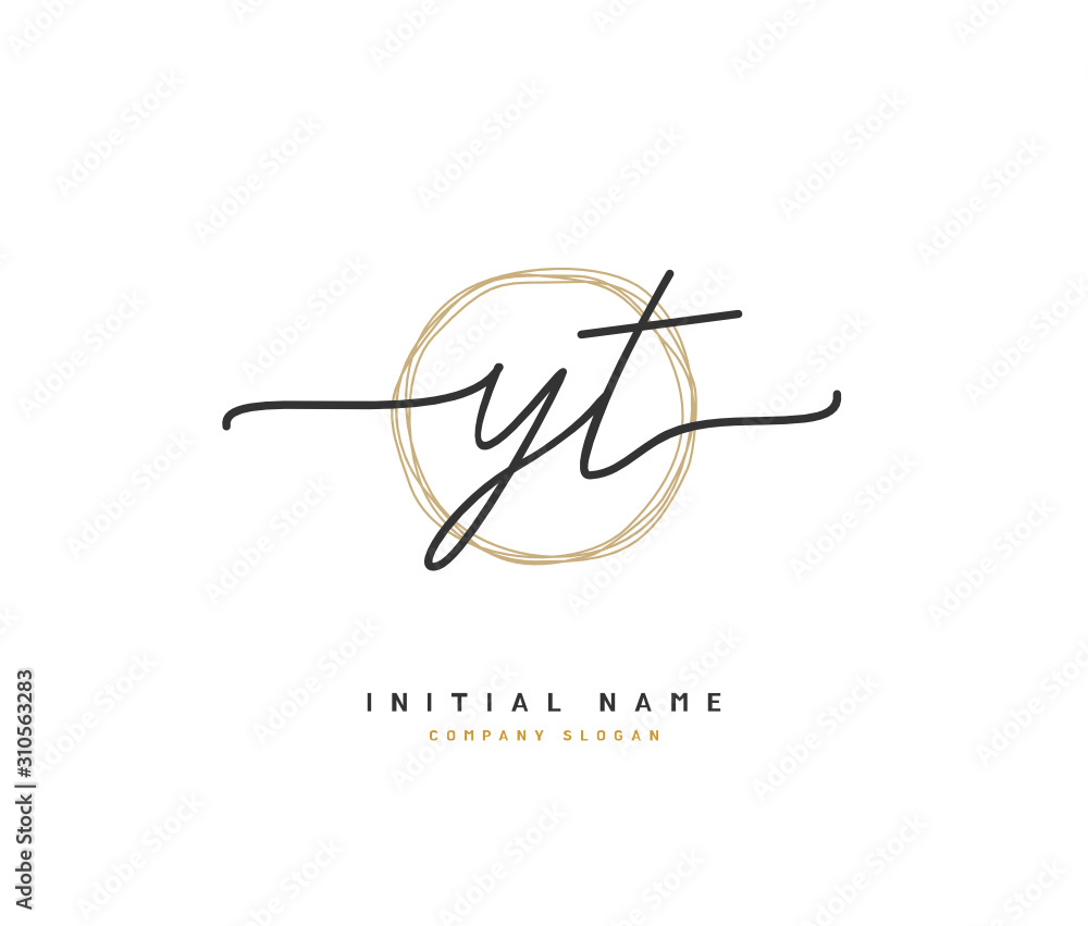 Y T YT Beauty vector initial logo, handwriting logo of initial signature, wedding, fashion, jewerly, boutique, floral and botanical with creative template for any company or business. Y T YT Beauty vector initial logo, handwriting logo of initial signature, wedding, fashion, jewerly, boutique, floral and botanical with creative template for any company or business.