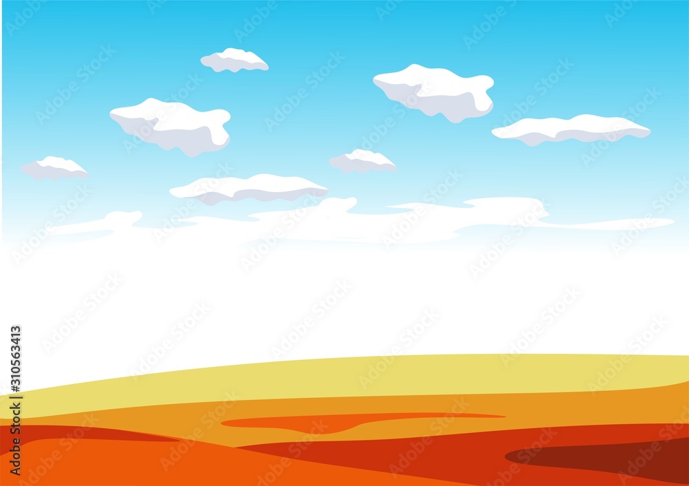 Obraz premium desert view for background illustration and image