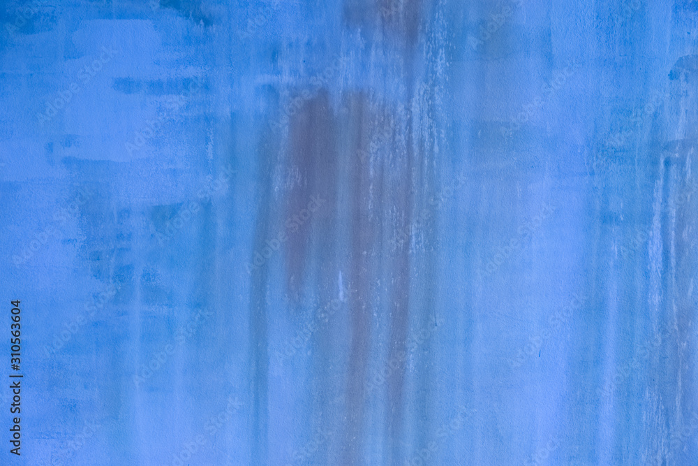 Obraz premium Old cement paint blue wall
