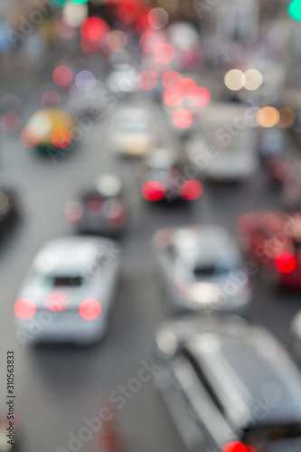 Blur of traffic jam in the city © pandaclub23