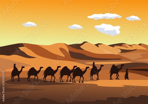 desert view for background illustration and image