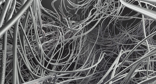 Vászonkép 3D Abstract Cable Entalgled