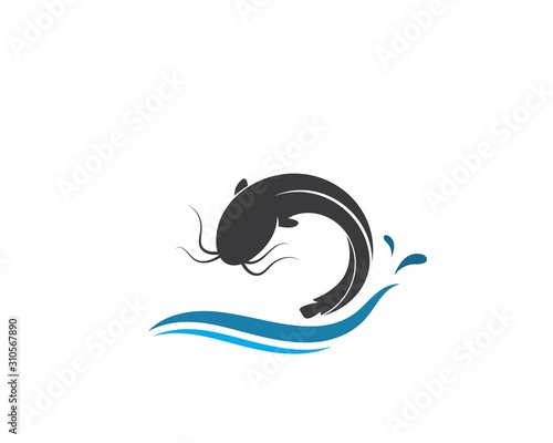 catfish vector icon illustration design
