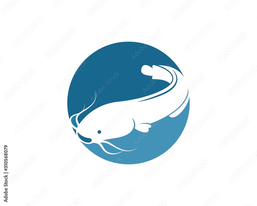 Obraz premium catfish vector icon illustration design