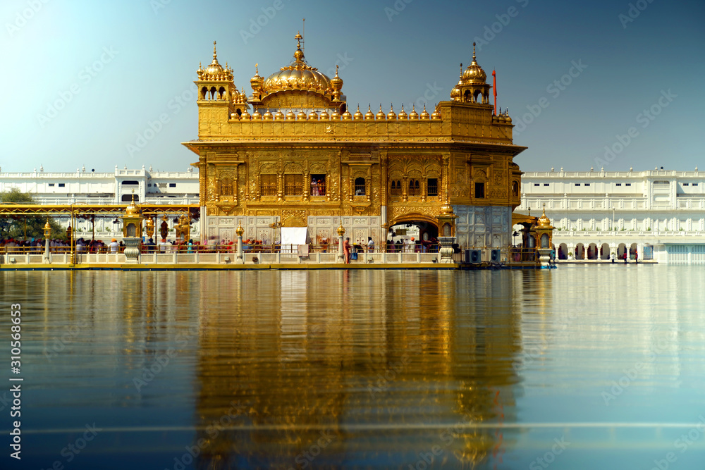 The Harmandar Sahib also known as Darbar Sahib, is a Gurdwara located in the city of Amritsar, Punjab, India.