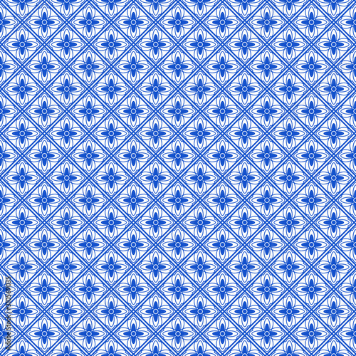 Chinese Seamless Pattern - Repeating pattern design inspired by China