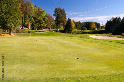 landscape fall foliage at Golf Course photo