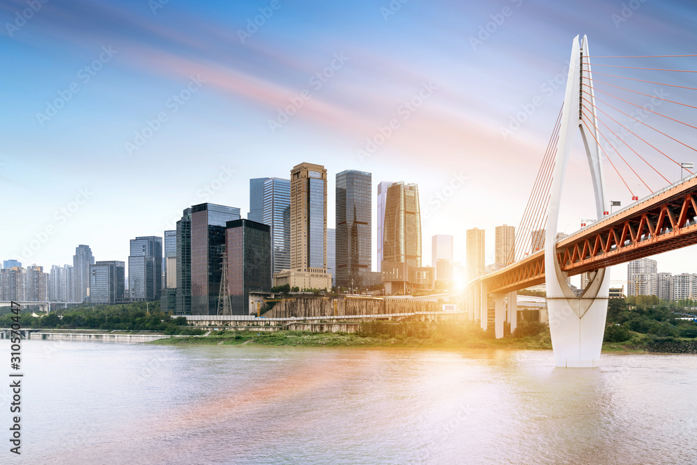 Fototapeta premium Chongqing cityscape and skyscrapers