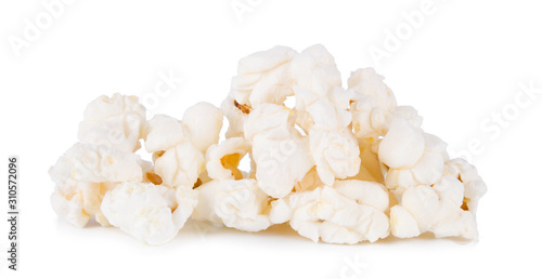 group of Popcorn isolated on white background