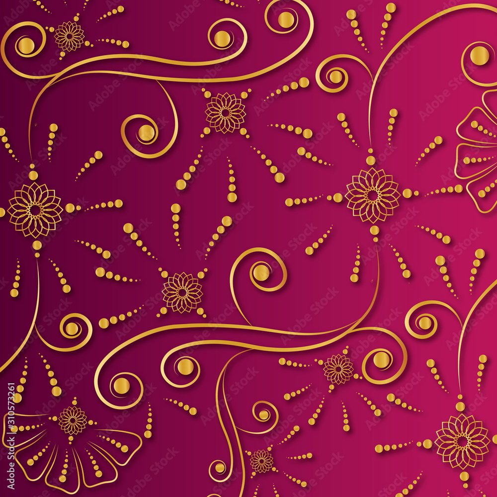 Paisley background. Hand Drawn ornament 04