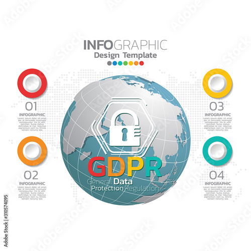 Abstract colorful business infographic