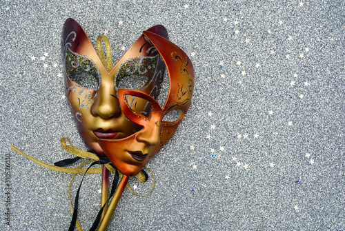 Masquerade Venetian mask wi...