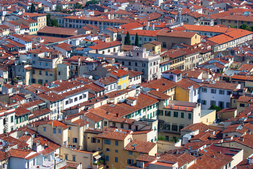 Red Roofs of Buildings in Florence Italy