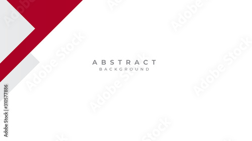 Modern Simple Red White Abstract Background Presentation Design