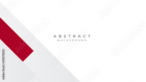 Modern Simple Red White Abstract Background Presentation Design