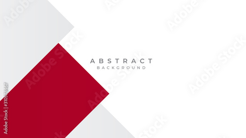 Modern Simple Red White Abstract Background Presentation Design