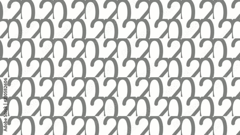 Simple Elegant Happy New Year 2020 in motion graphic animation text design. Simple Elegant Happy New Year 2020 in motion graphic animation text design.