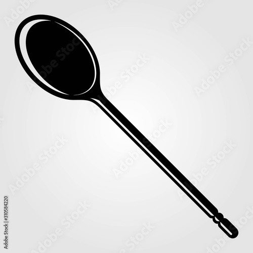 Cooking Spoon icon isolated on white background. Vector illustration
