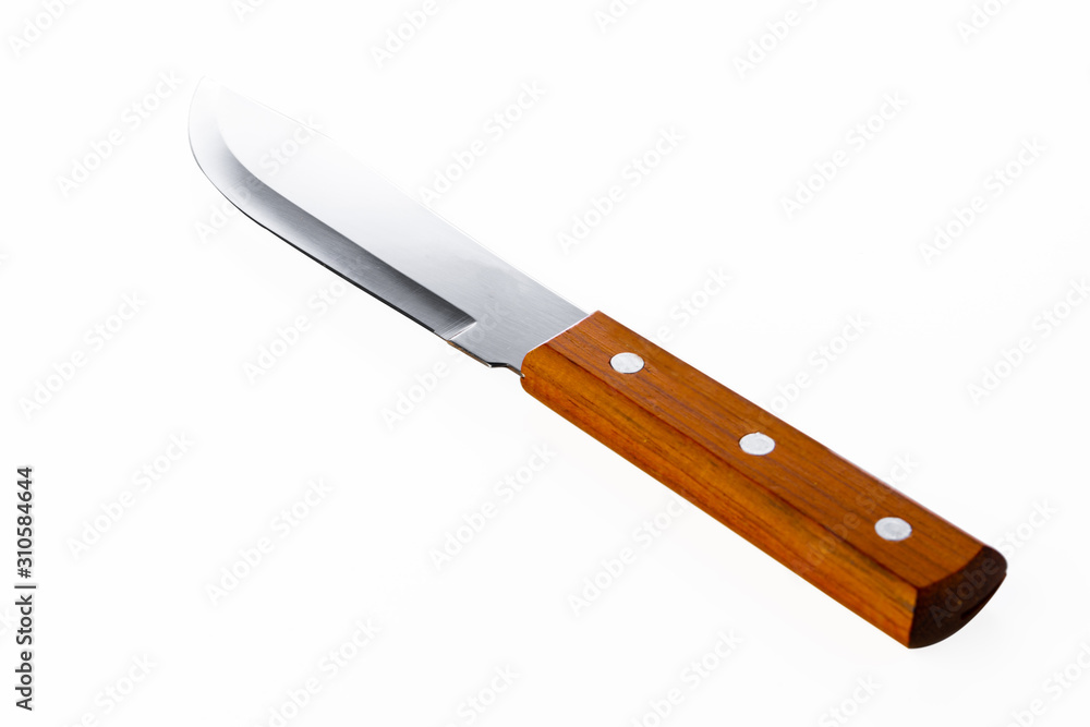 New metal knife isolated on white background New metal knife isolated on white background