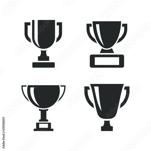 Trophy cup icon template color editable. Trophy cup award symbol vector sign isolated on white background illustration for graphic and web design.