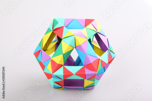Colorful Geometric Origami Ball