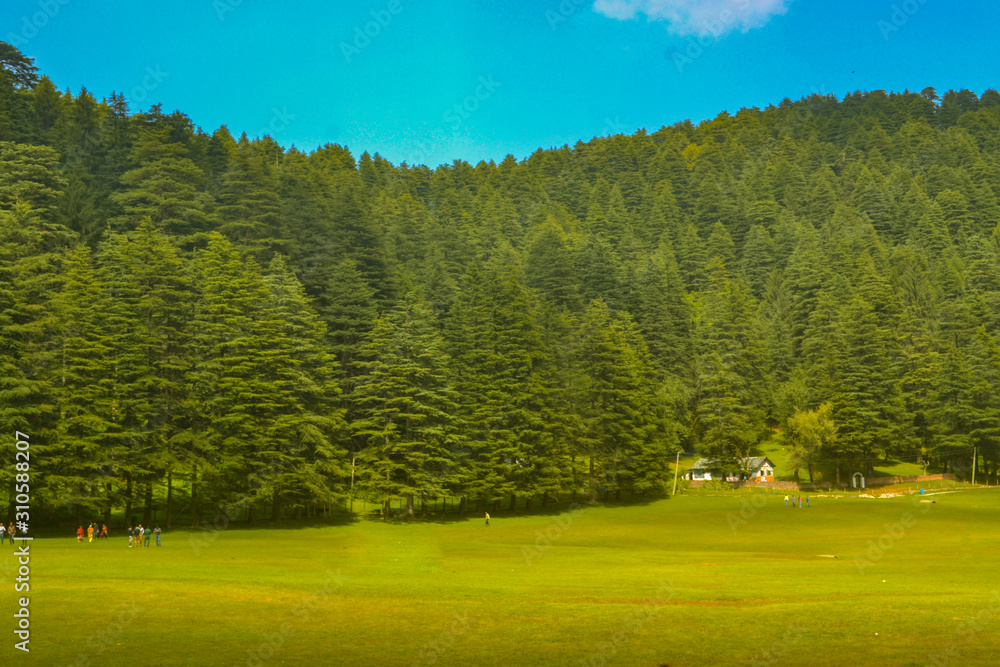 Khajjiar, the 'Mini Switzerland of India,' as it is often dubbed, is a small hill station in the north Indian state of Himachal Pradesh. Khajjiar, the 'Mini Switzerland of India,' as it is often dubbed, is a small hill station in the north Indian state of Himachal Pradesh.