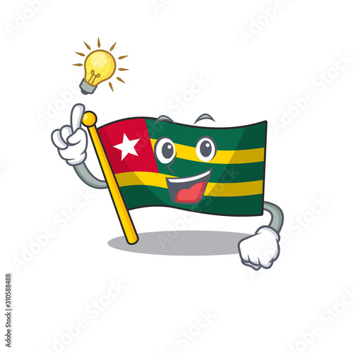 Have an idea flag togo Scroll cartoon character design