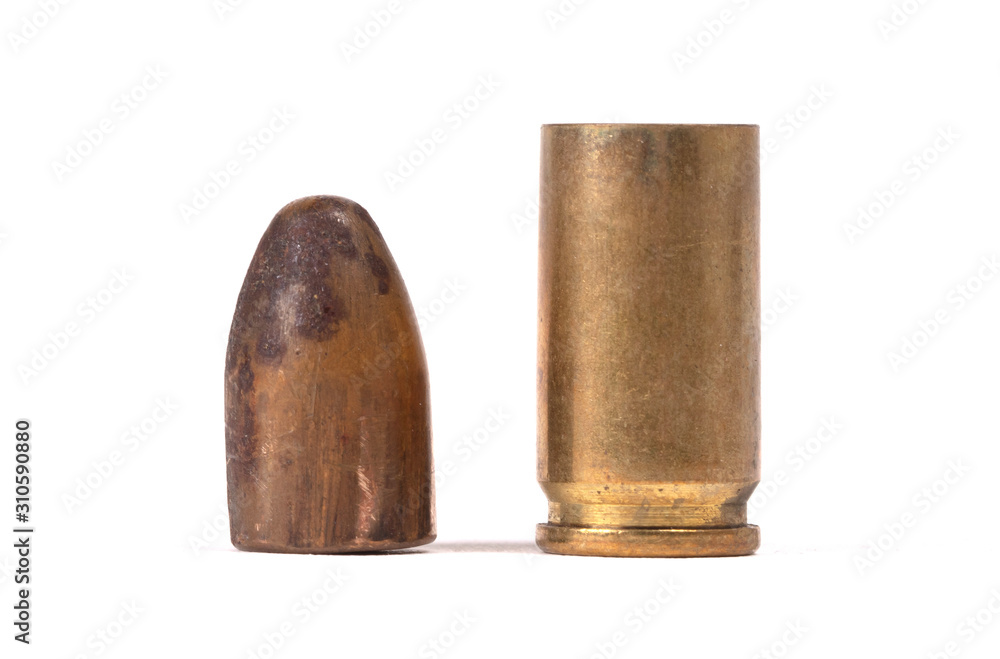 Very old bullet isolated