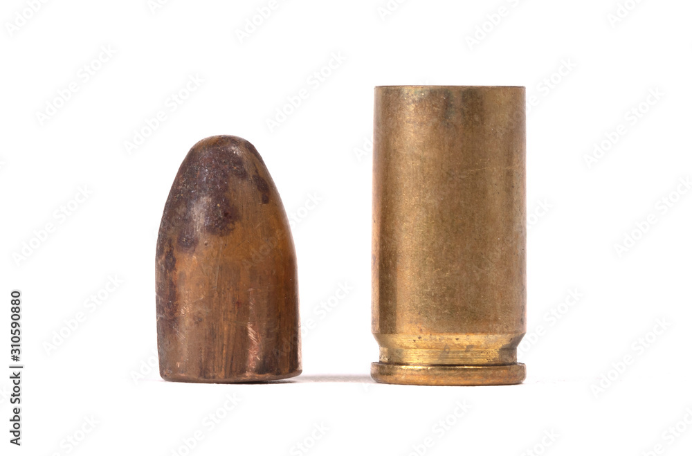 Very old bullet isolated Very old bullet isolated