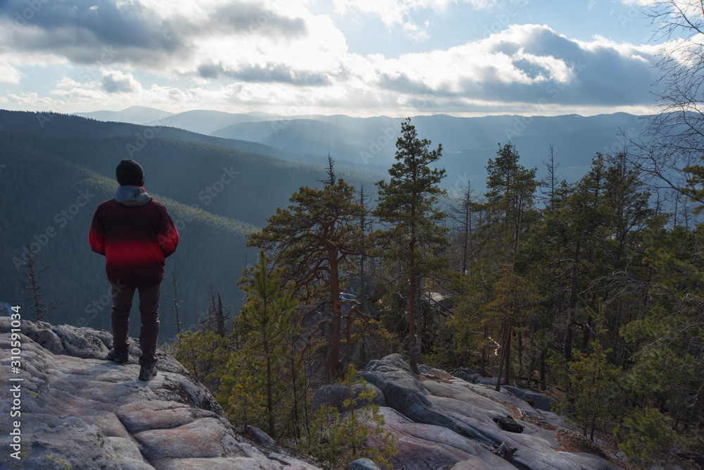 A snowless winter in the Ukrainian Carpathian Mountains with warm weather not appropriate for this season.