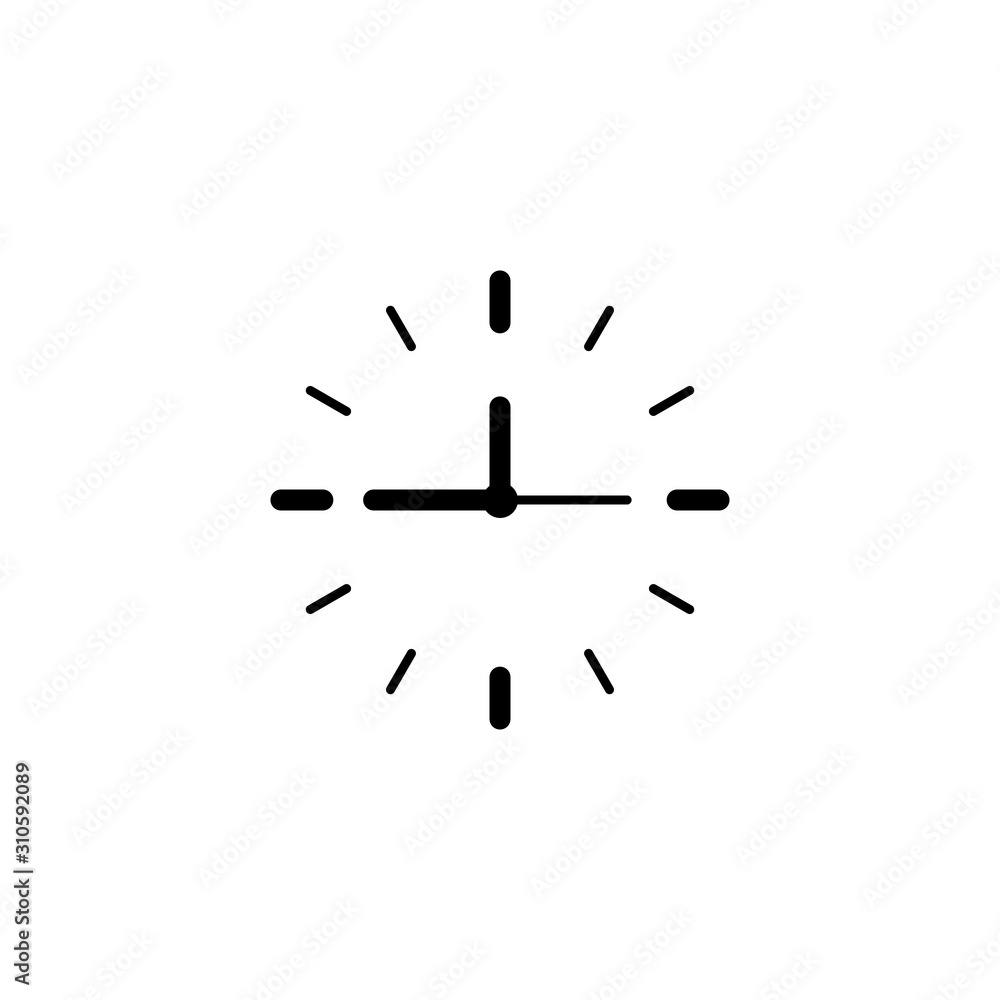 Clock icon in trendy flat style isolated on background. Clock icon page symbol for your web site design Time symbol. Clock icon in trendy flat style isolated on background. Clock icon page symbol for your web site design Time symbol.