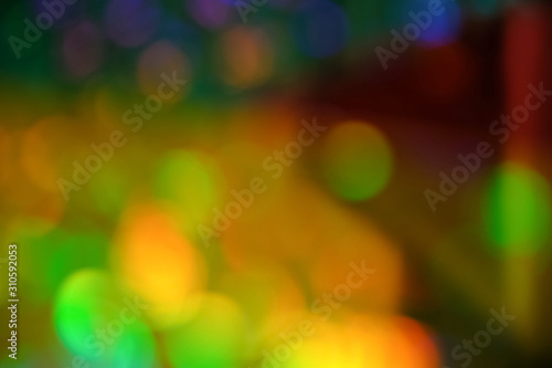 Colorful background with defocused lights. Multicolor blurred background. Blyur, bokeh © Ольга Остапенко